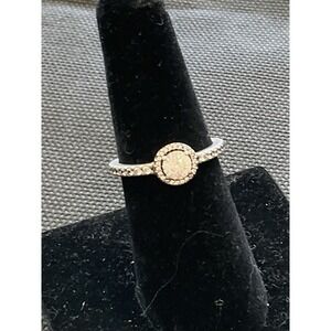 Pandora ALE 925 Sterling Silver Classic Elegance Ring Size 6.5